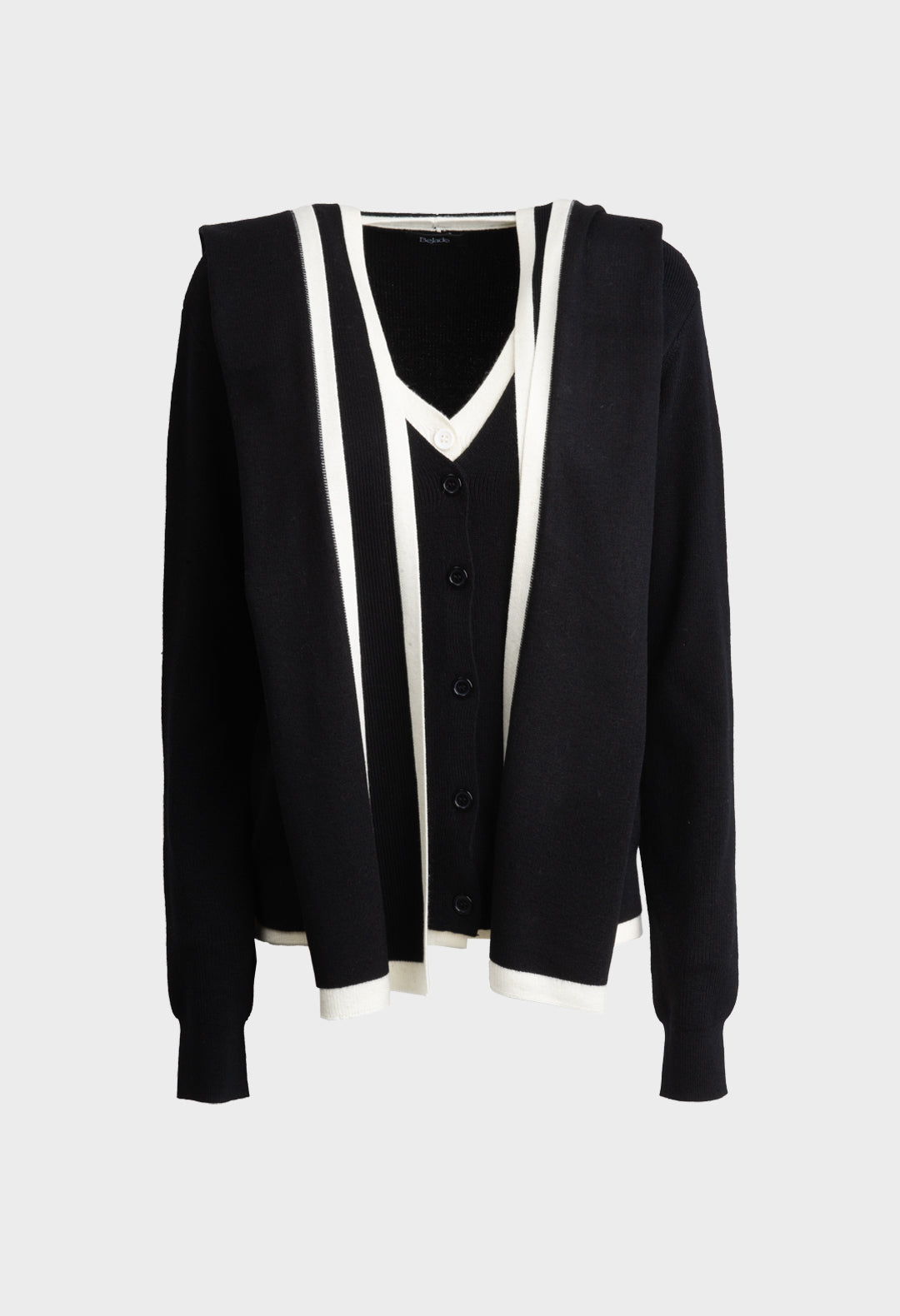 CARDIGAN + KNITTED SCARF 04BJ7898