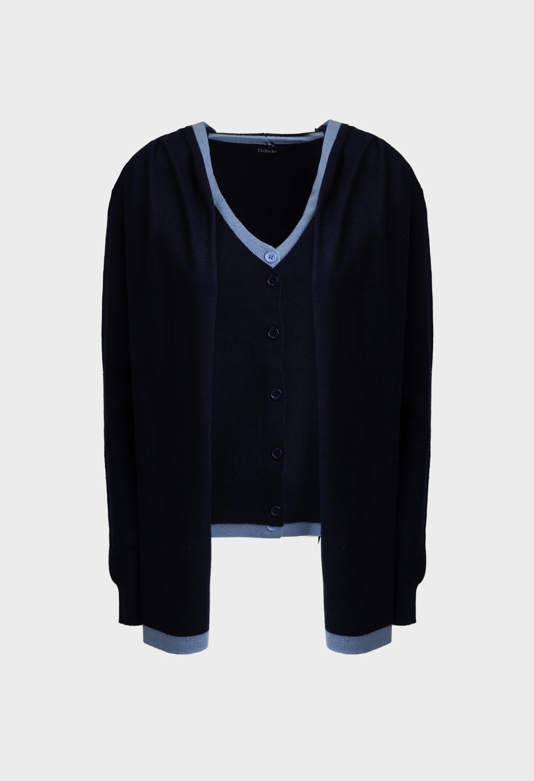 CARDIGAN + KNITTED SCARF 04BJ7898